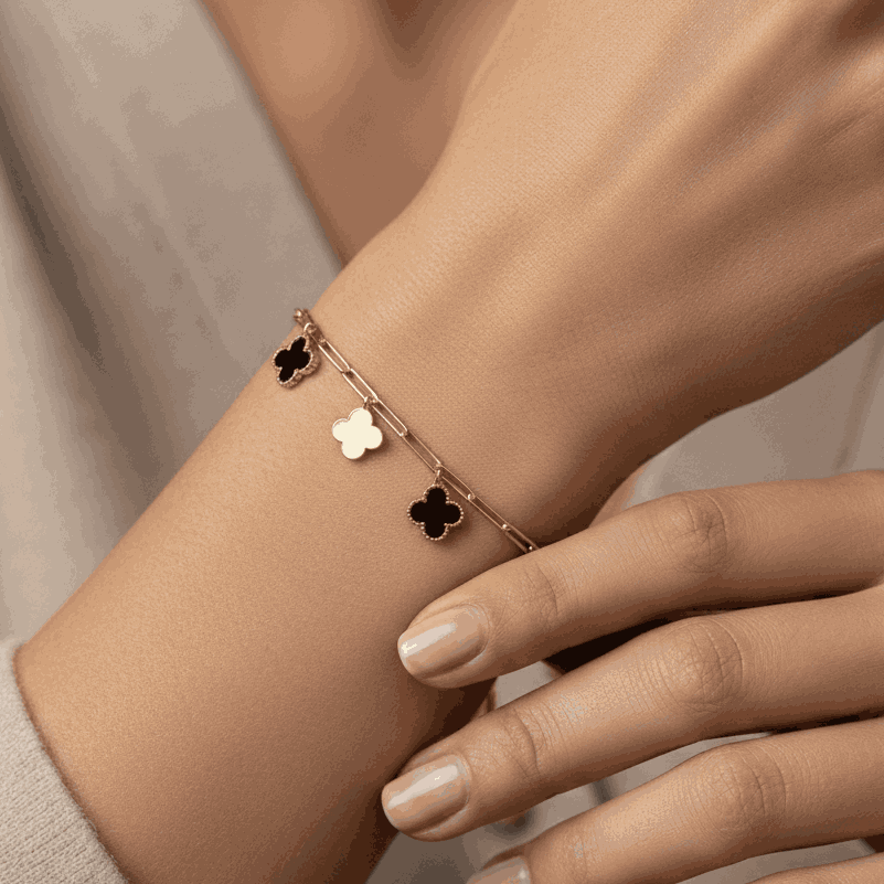 Midnight Bloom Charm Bracelet - Sohu Lifestyle
