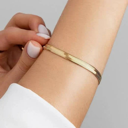 Golden Snake Chain & Bracelet Set - Sohu Lifestyle