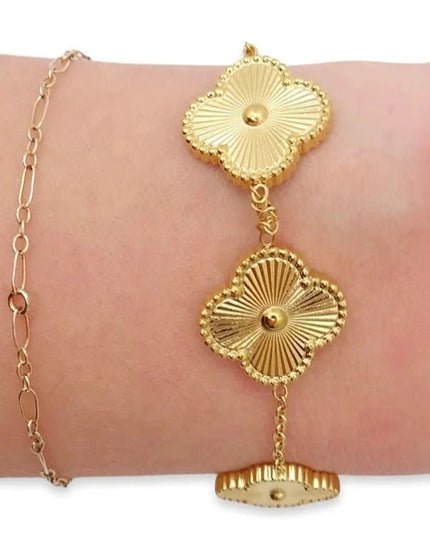 Golden Clover Bracelet - Sohu Lifestyle