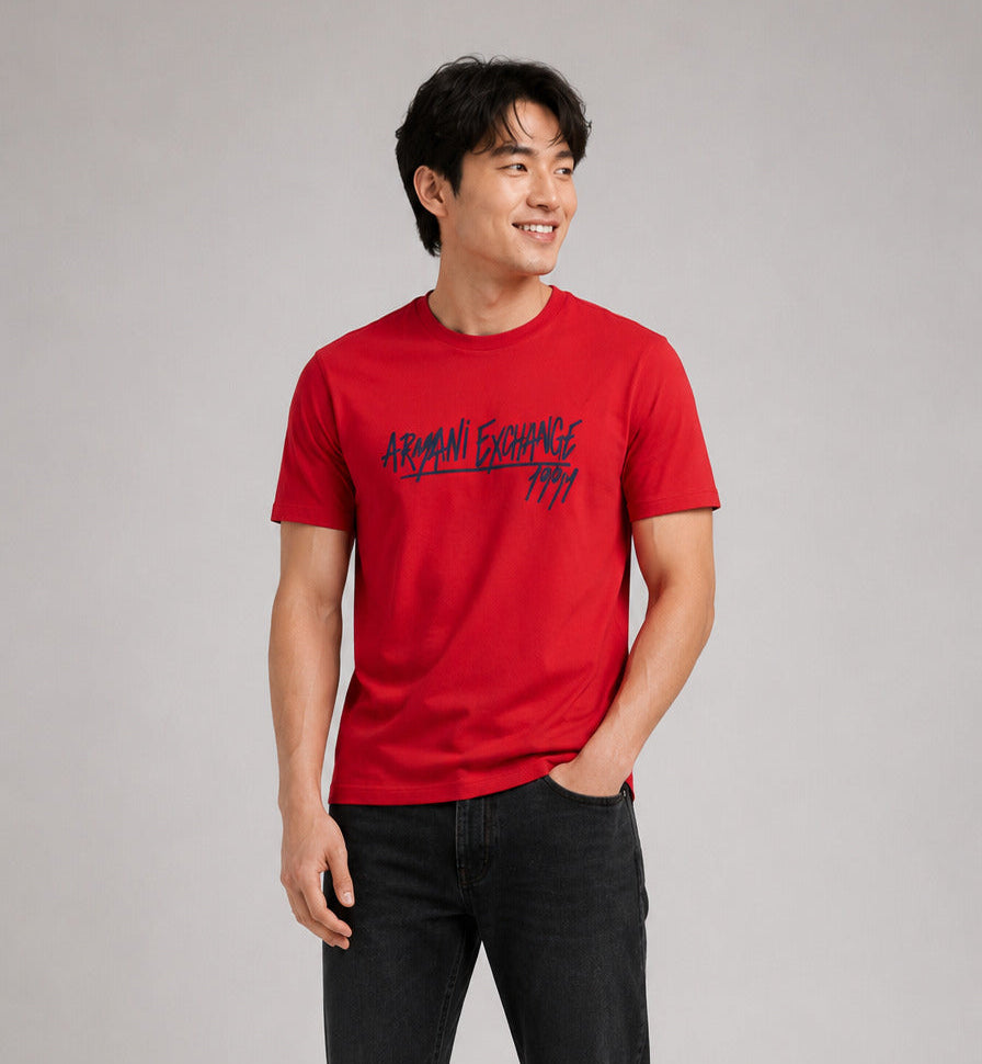 AIX 1991 Signature Graphic T-Shirt (Red) - Sohu Lifestyle