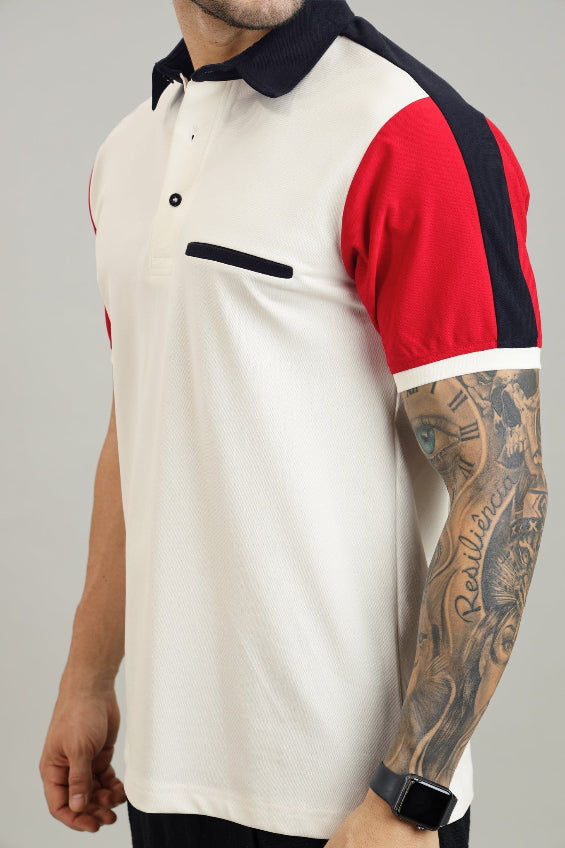Signature Men's White Polo T-Shirt - Sohu Lifestyle