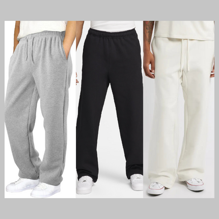 P&B Mens Wide Leg Trousers Pack of 2 - Sohu Lifestyle