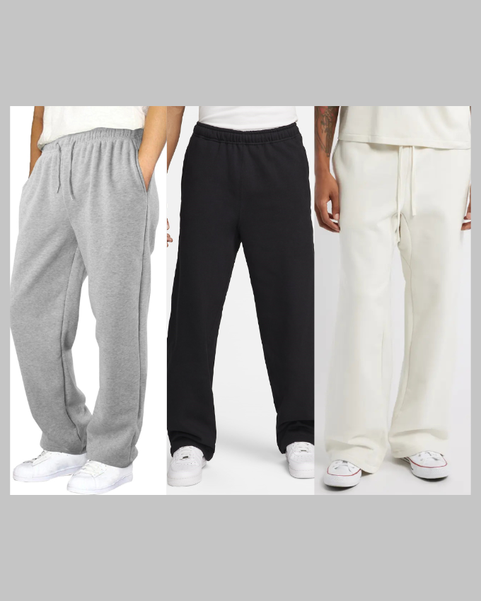 P&B Mens Wide Leg Trousers Pack of 2 - Sohu Lifestyle