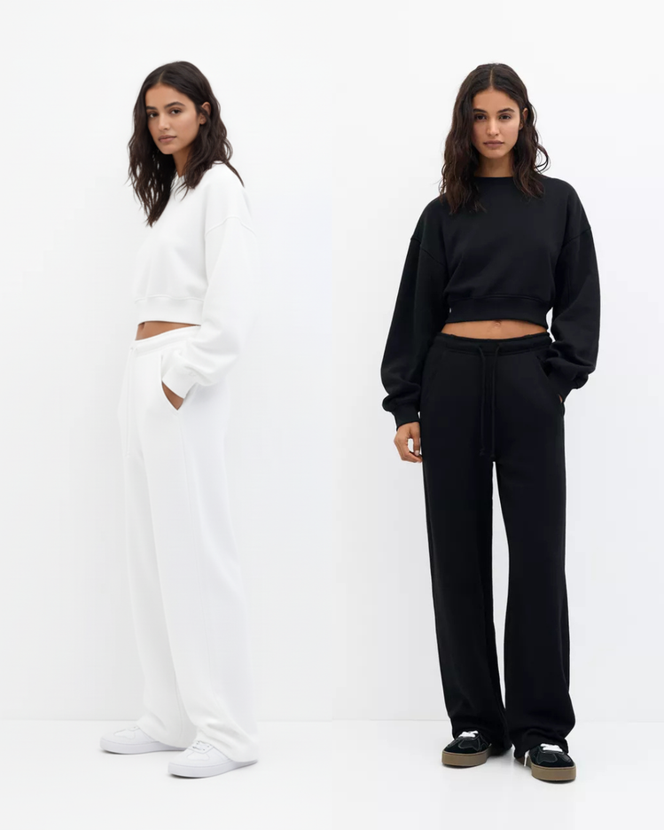 P&B Wide Leg Trousers Pack of Two (Women) - Sohu Lifestyle
