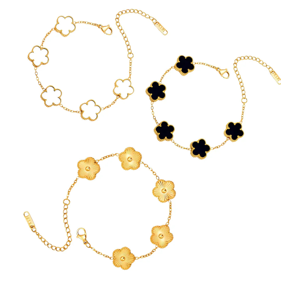 Clover Bracelet Trio Stack Set - Sohu Lifestyle