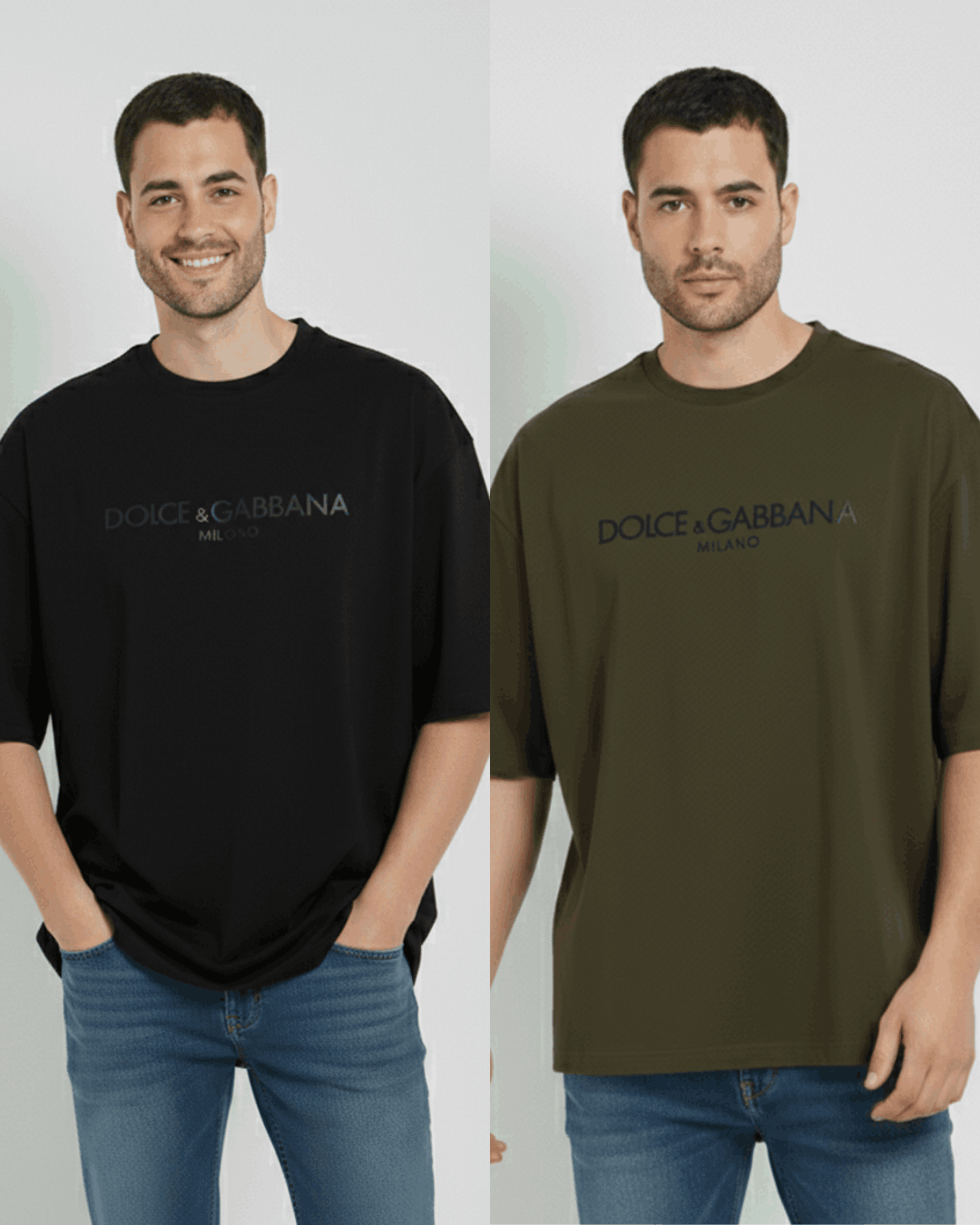 Pack of 2 D&G Milano Oversized T-Shirt - Sohu Lifestyle
