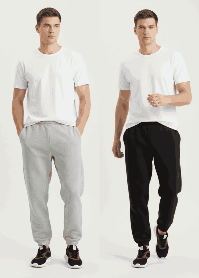 P&B Jogger Pants Pack of 2 for Men