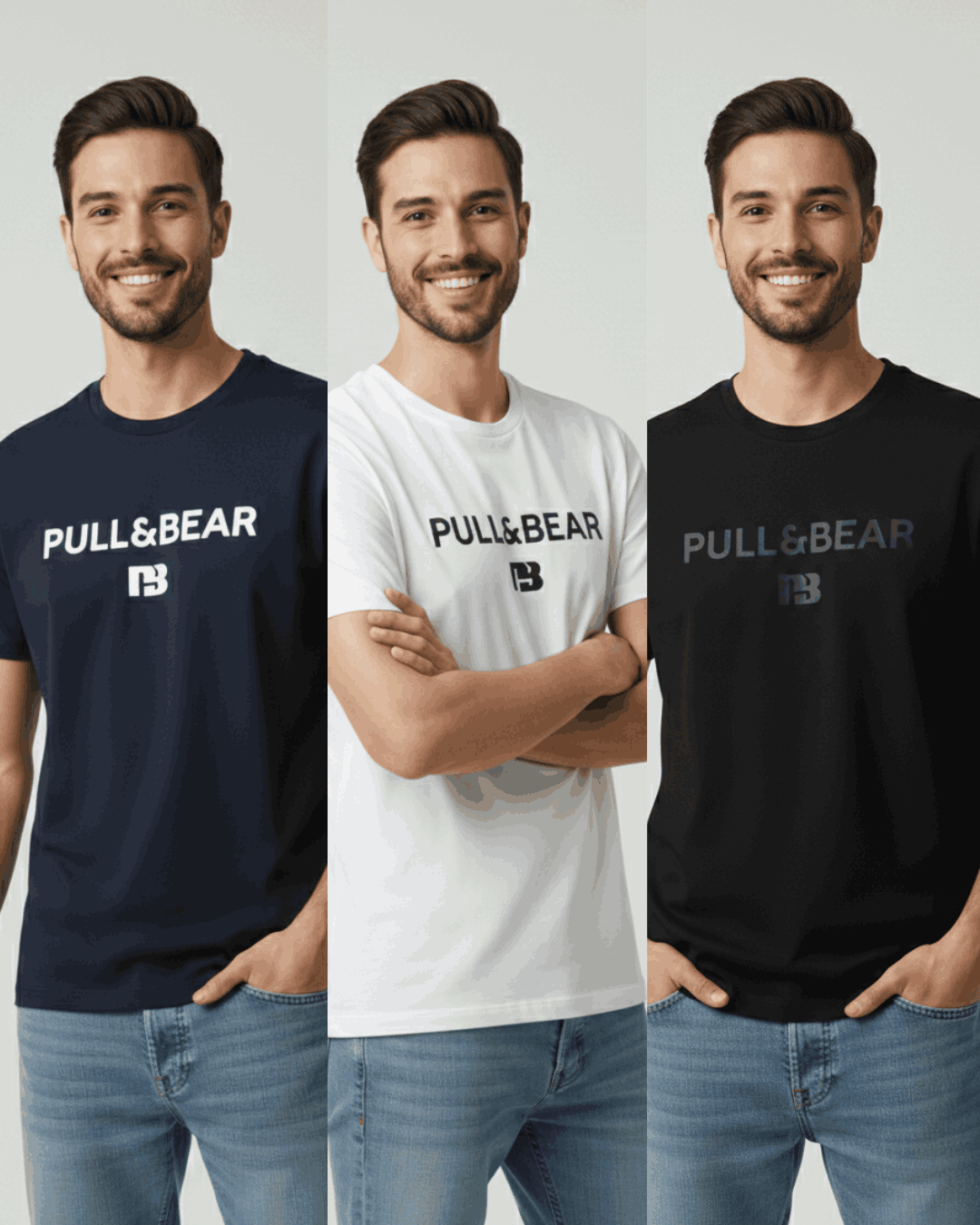 Pack of Two P&B Men's T-Shirts - Sohu Lifestyle
