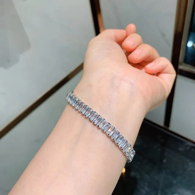 REGAL™ Iced Out Baguette Tennis Bracelet. - Sohu Lifestyle