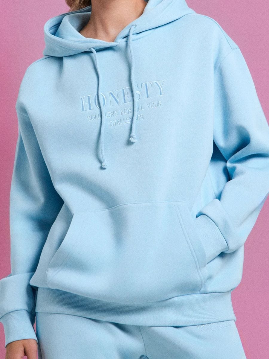 Sinsay Honesty Embroidered Hoodie - Sohu Lifestyle