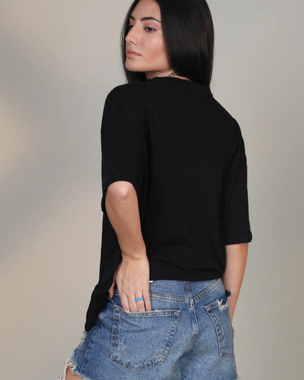 Bold Black- Oversized T-shirt - Sohu Lifestyle