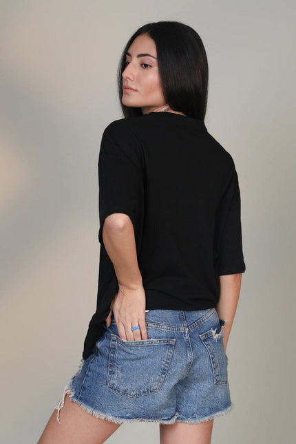 Bold Black- Oversized T-shirt - Sohu Lifestyle
