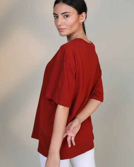 Crimson - Oversized T-shirt - Sohu Lifestyle