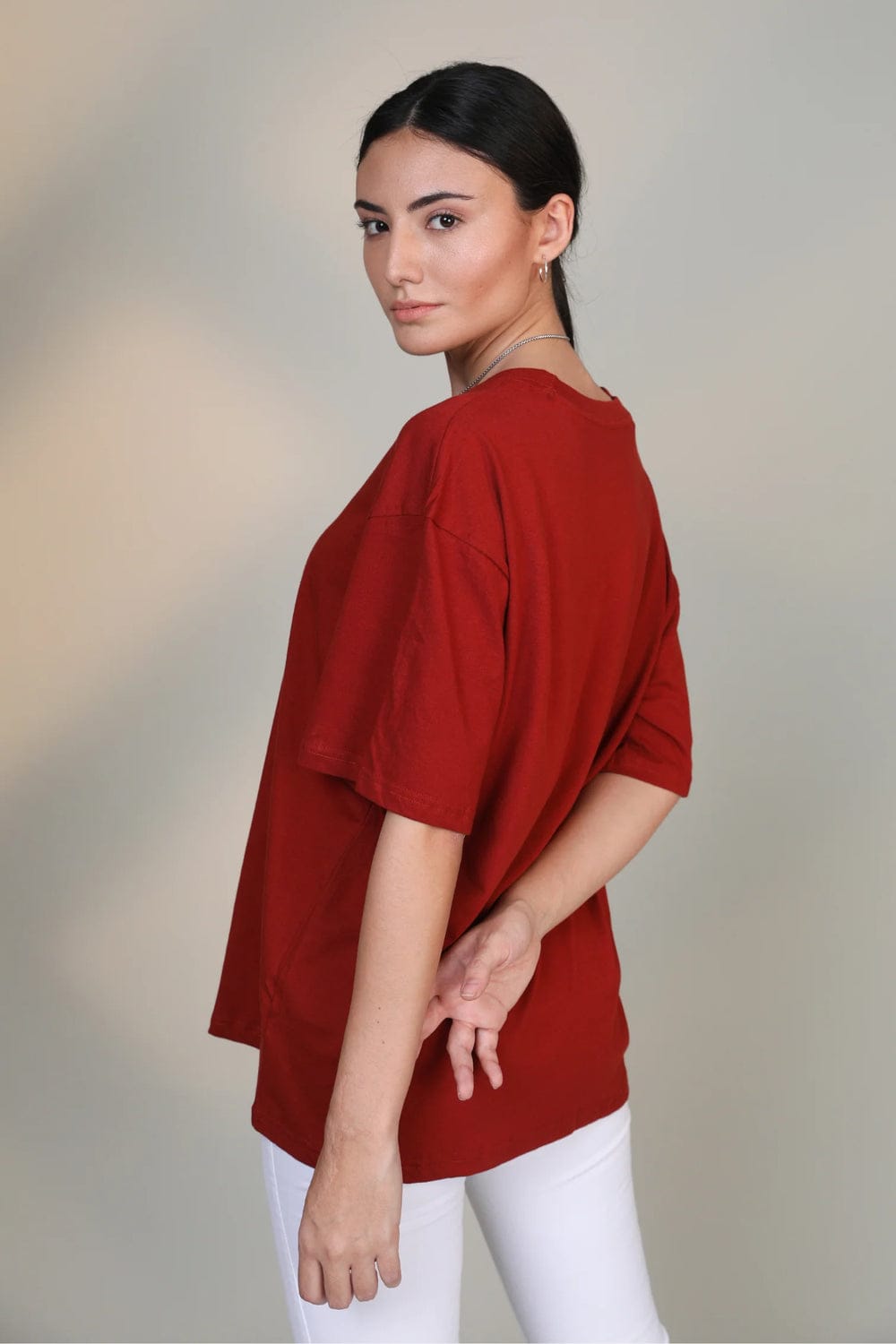 Crimson - Oversized T-shirt - Sohu Lifestyle