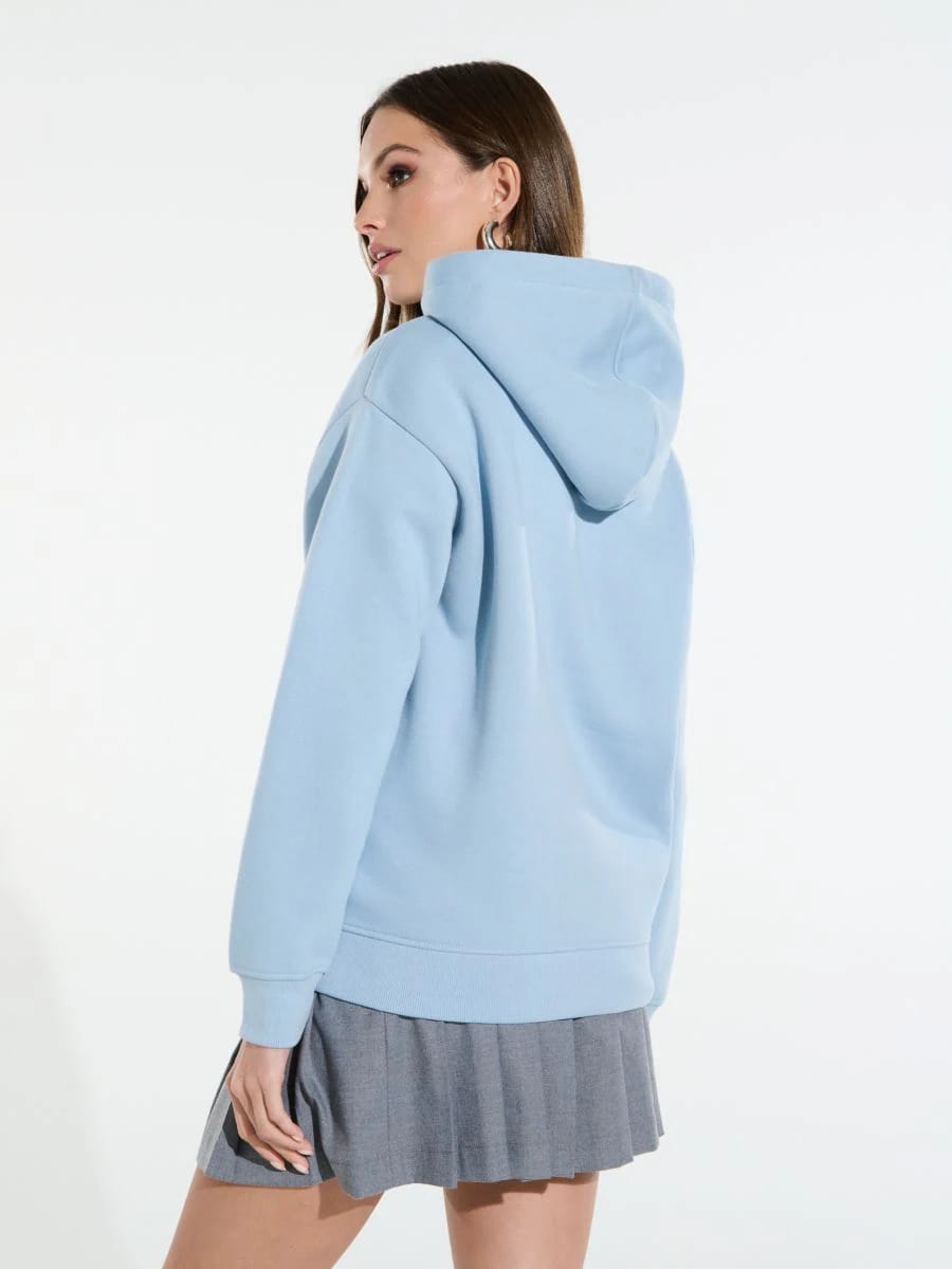 Sinsay Pale Blue Hoodie - Sohu Lifestyle