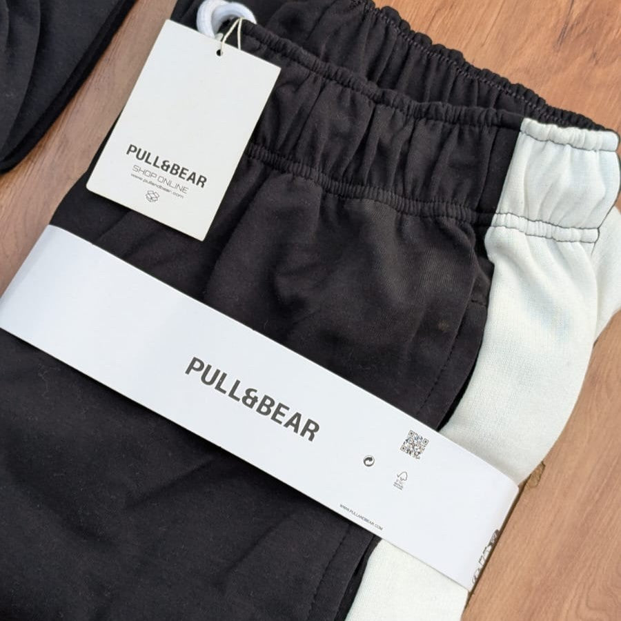 Pack of 2 P&B Side Stripe Trousers For Men's (Black + Grey) - Sohu Lifestyle