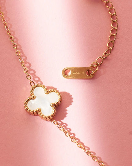 Trinity Pink Clover Necklace - Sohu Lifestyle