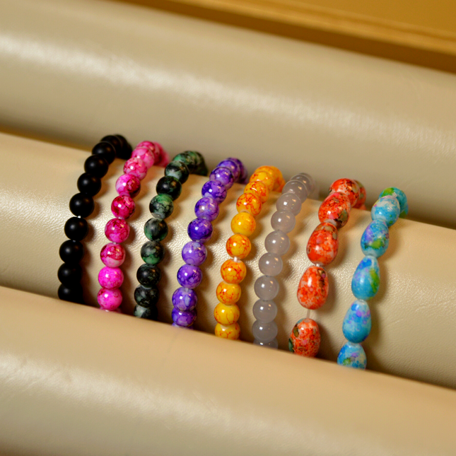 Pack of 8 Multicolor Beads Bracelets - Sohu Lifestyle