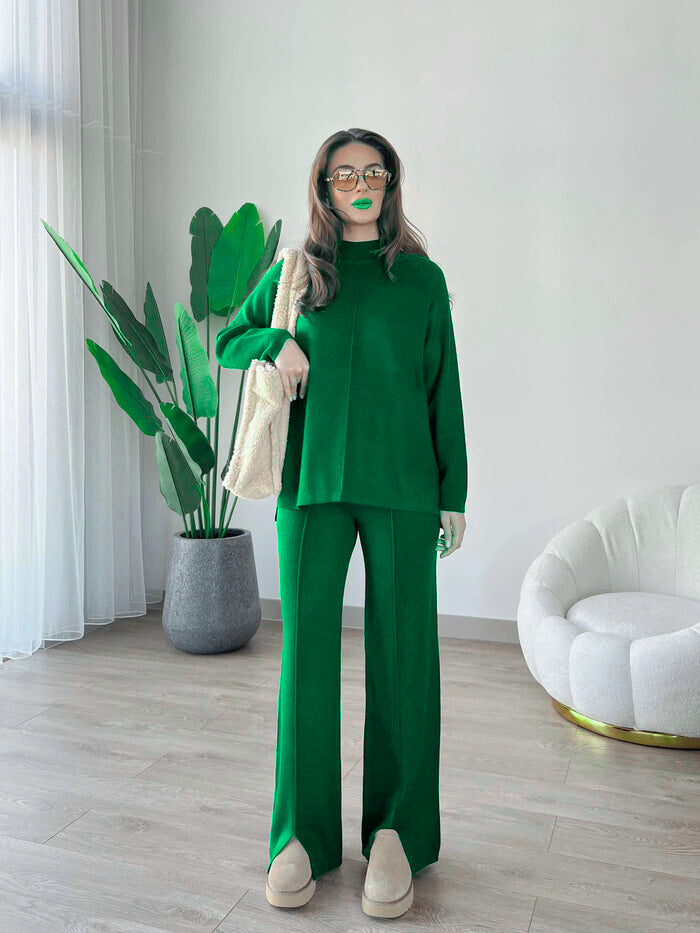Summer Nicole French Co-ord Set (Green) - Sohu Lifestyle