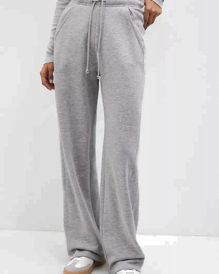 P&B Grey Wide Leg Trouser - Sohu Lifestyle