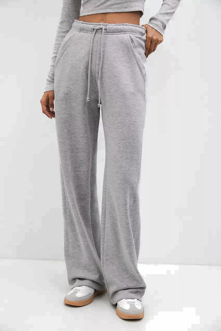 P&B Grey Wide Leg Trouser - Sohu Lifestyle