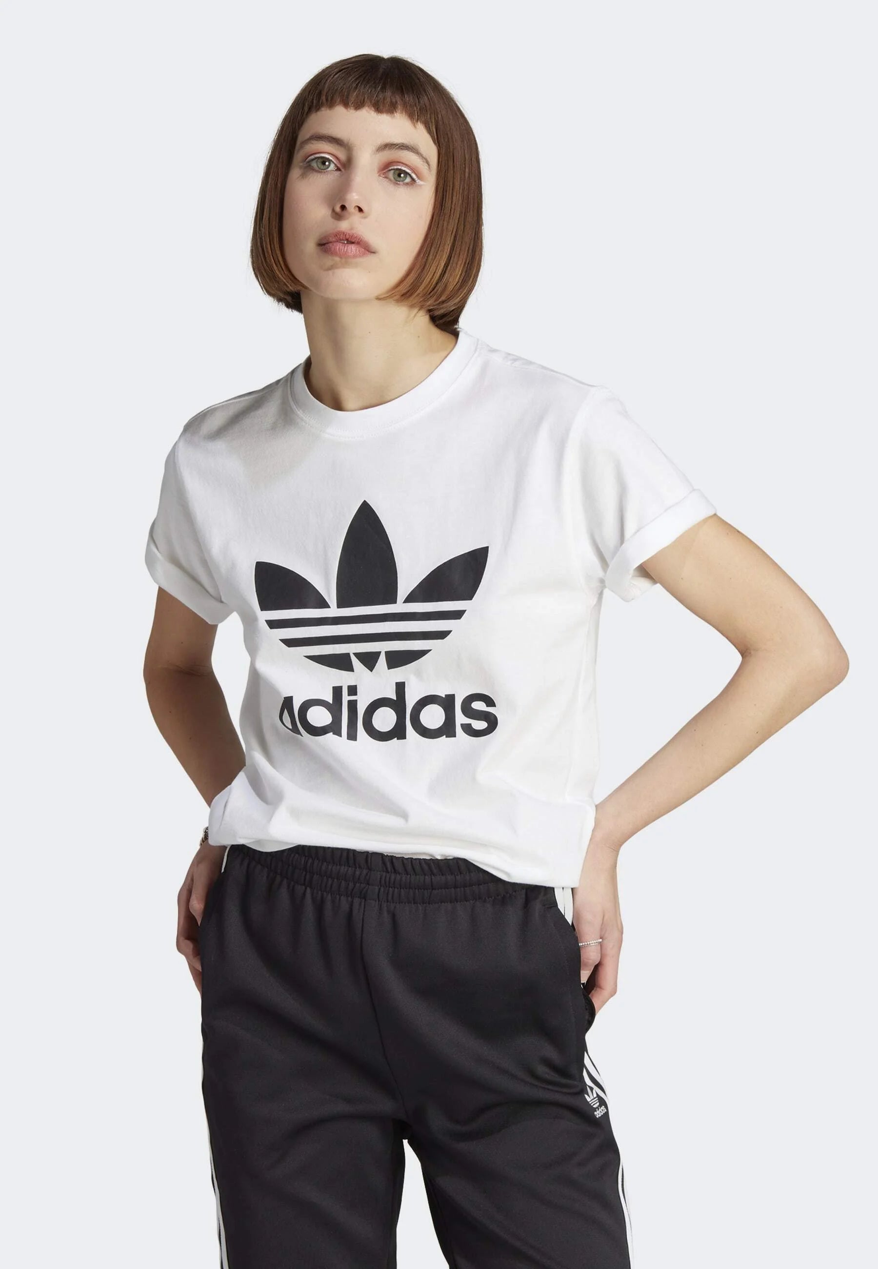 White Trefoil T-Shirt - Sohu Lifestyle