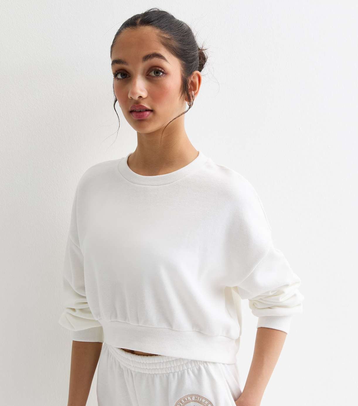 P&B Girls Plain Sweatshirt (White) - Sohu Lifestyle