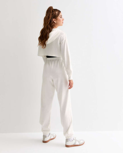 P&B Girls Jogger Trouser (White) - Sohu Lifestyle