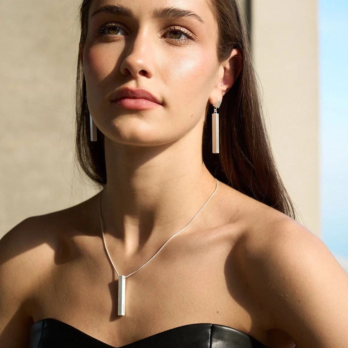 Silver Bar Pendent - Sohu Lifestyle