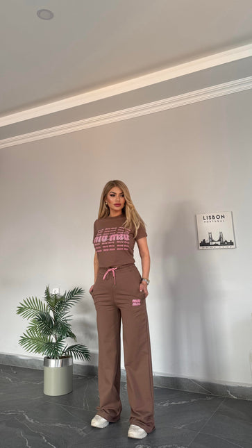 MIU Wide Leg Co-Ord Set