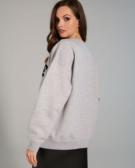 Sinsay Oversized Embroided Create Sweatshirt - Sohu Lifestyle