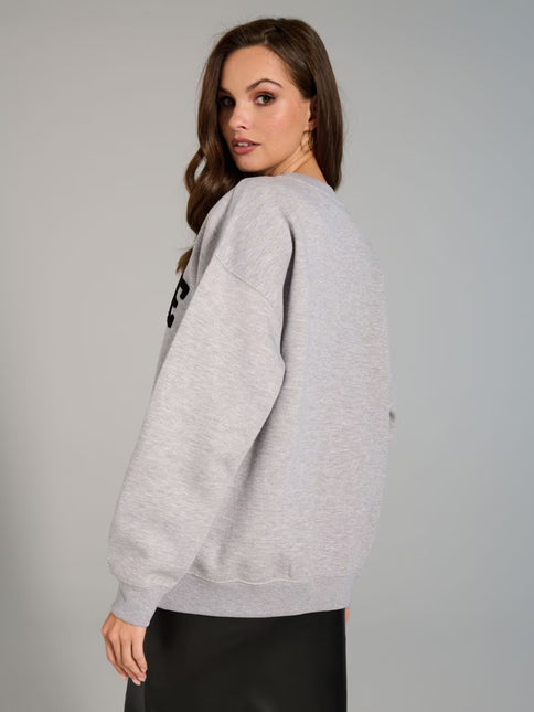 Sinsay Oversized Embroided Create Sweatshirt - Sohu Lifestyle