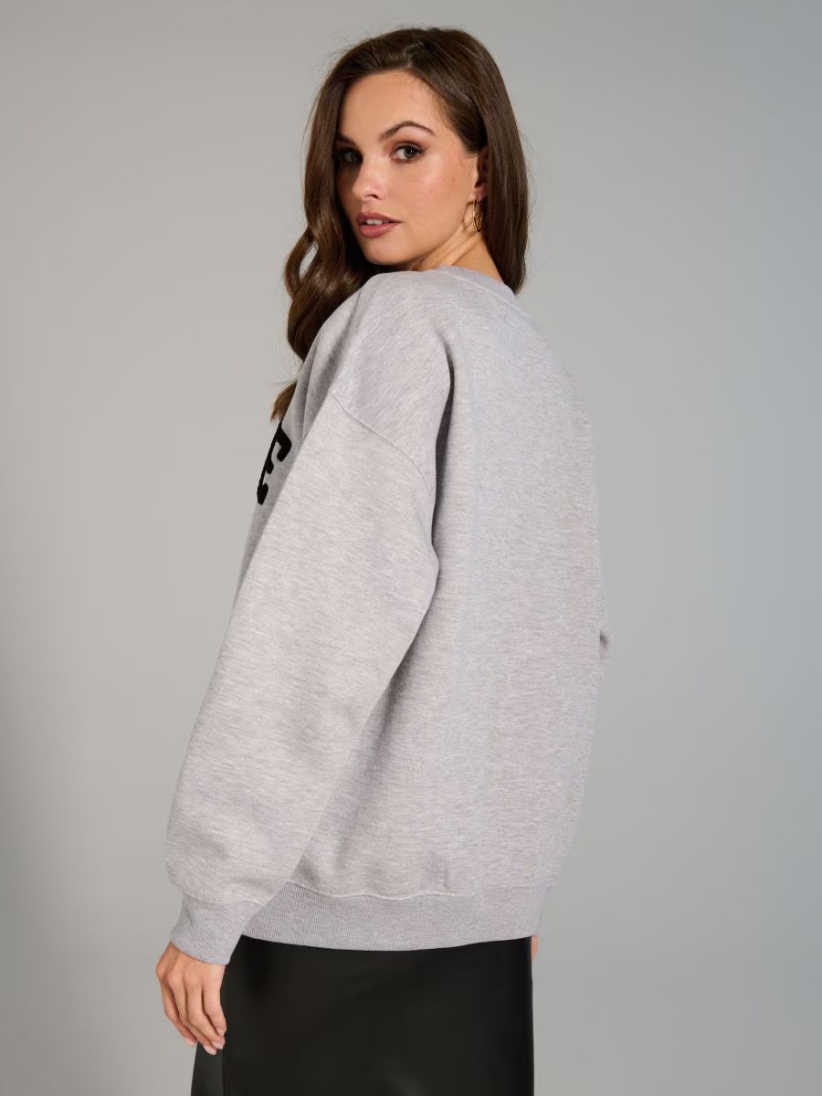 Sinsay Oversized Embroided Create Sweatshirt - Sohu Lifestyle